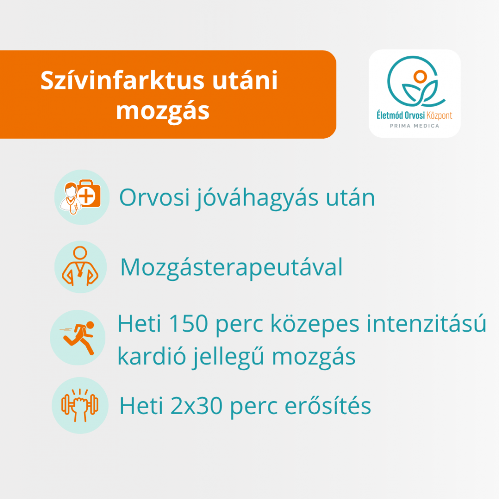 Szívinfarktus utáni mozgás - Életmód Orvosi Központ